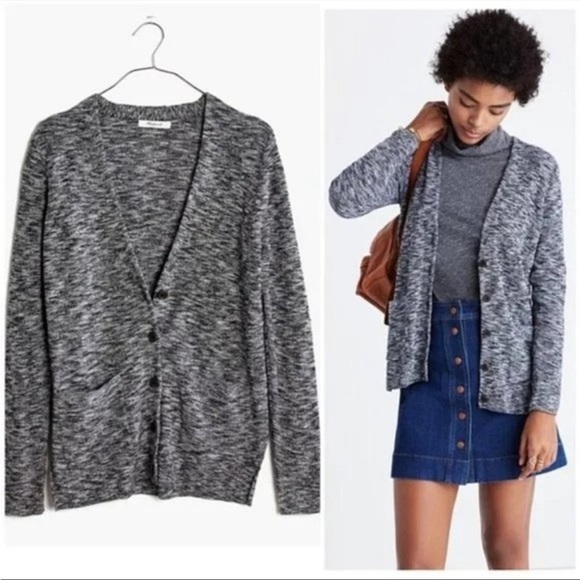 Madewell | Grey Fieldwalk Cardigan marled grey size XS - Picture 1 of 6